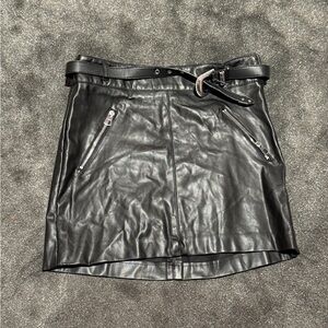 Bershka faux leather skirt